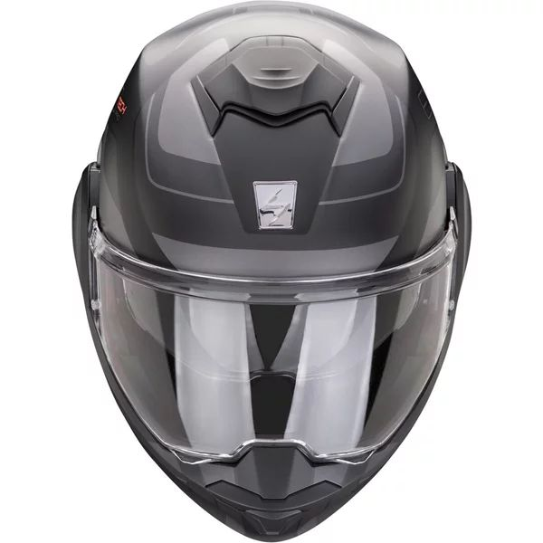 Casca modulara flip-back SCORPION EXO-TECH EVO PRO COMMUTA S Negru/Argintiu/Rosu, 3, nordicamoto.ro
