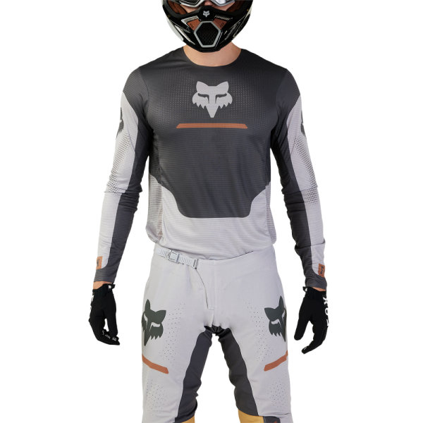 Tricou Moto Fox Flexair Optical Gri Otel-2