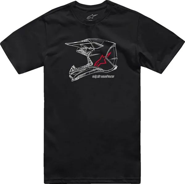 Mx Helmet Csf T-shirt Black -1