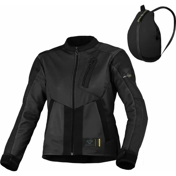 Geaca textil de vara dama MACNA TORIDA S Negru, 6, nordicamoto.ro