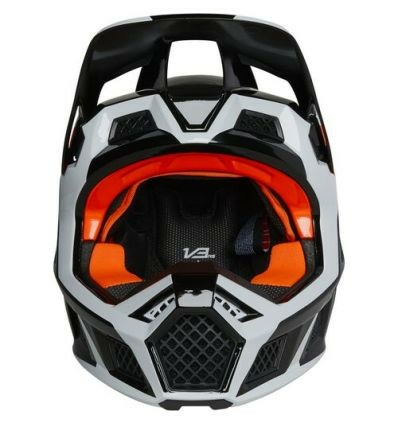 Casca Fox V3 RS Dvide Ece Black/White/Orange-3