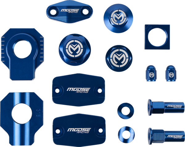 MOOSE RACING Bling Pack Kit Blue, Anodized, 1, nordicamoto.ro