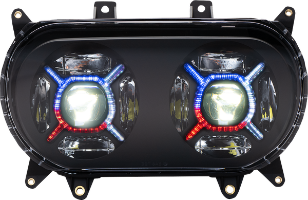 Proglow Double-x Led Headlight Black, 1, nordicamoto.ro