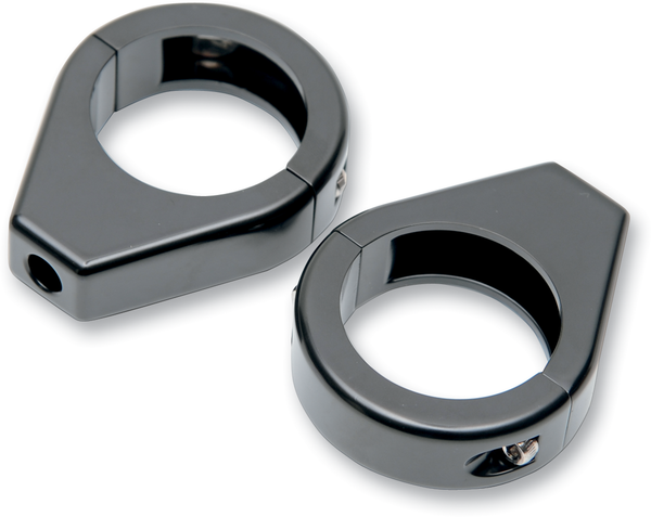 Turn Signal Fork Clamps Black, 1, nordicamoto.ro