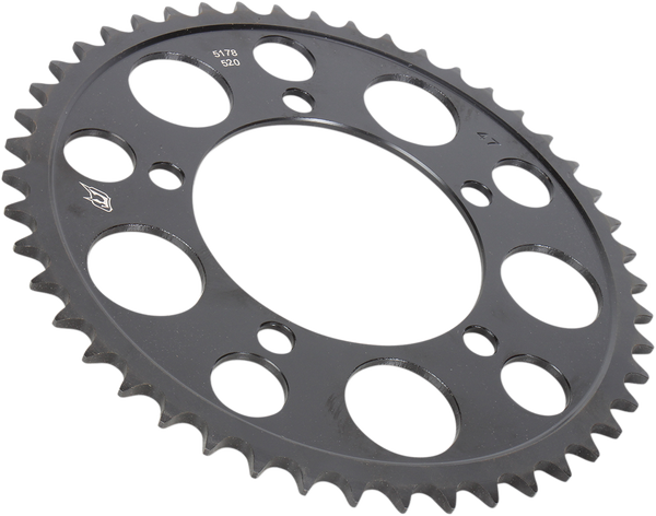 Lightweight Steel Sprocket Black, Zinc, 1, nordicamoto.ro