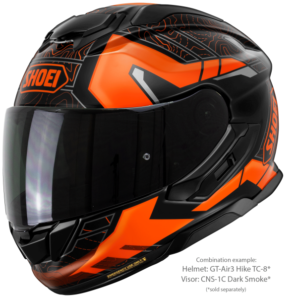 Casca integrala SHOEI GT-AIR3 HIKE TC-8 Negru/Portocaliu XXL-4