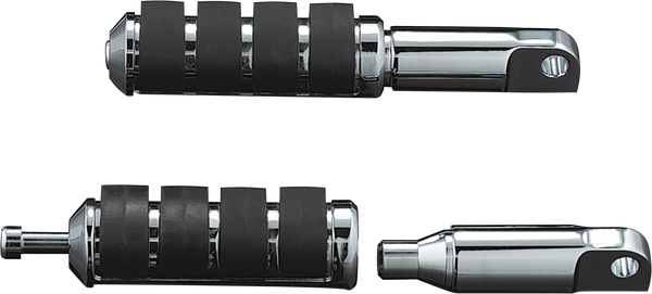 Male-mount Footpeg Extensions Black 64 mm (2-1/2') Longer, 2, nordicamoto.ro