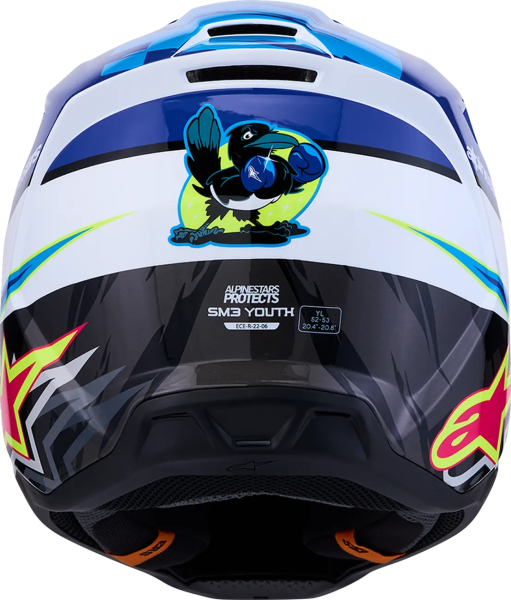 Casca Copii Alpinestars SM3 Falcon Albastru/Negru/Roz S, 6, nordicamoto.ro