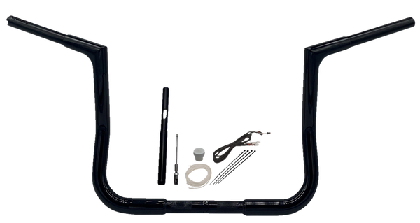 1-1/4(r) Ez Install Flat Top Handlebar Kit Black, 1, nordicamoto.ro