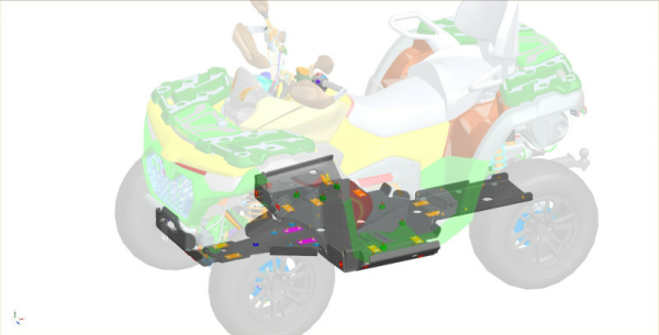 SCUT PROTECȚIE ATV CFMOTO CFORCE 800 / 850 / 1000 – HDPE 8MM, NEGRU, 5, nordicamoto.ro