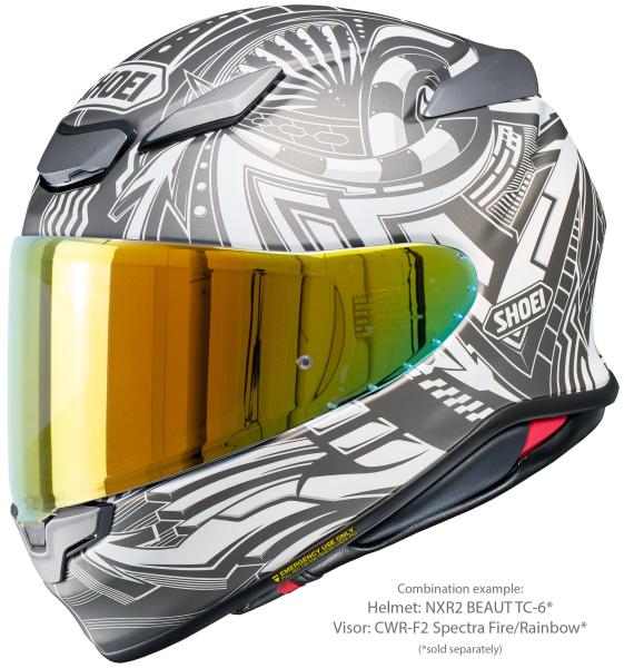 Casca integrala SHOEI NXR2 BEAUT TC-6 Negru/Gri/Alb Mat XXL-3