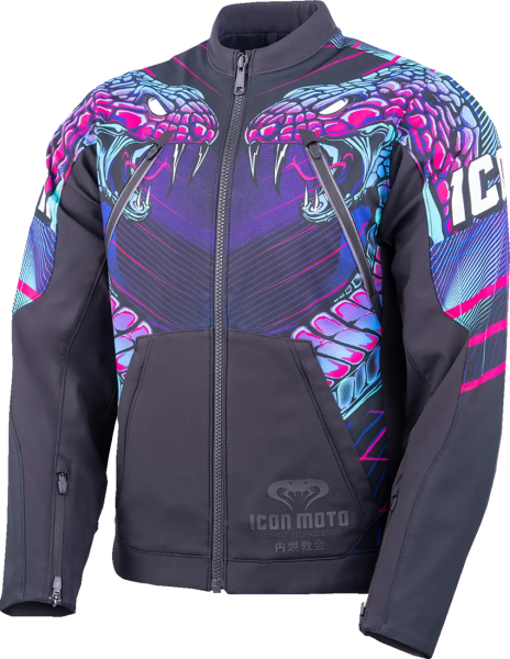 Merc3 Synthwave Jacket Black  M, 2, nordicamoto.ro