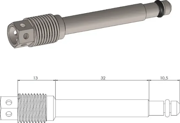 Știft pentru plăcuțe de frână, perforat, Honda, 1, nordicamoto.ro