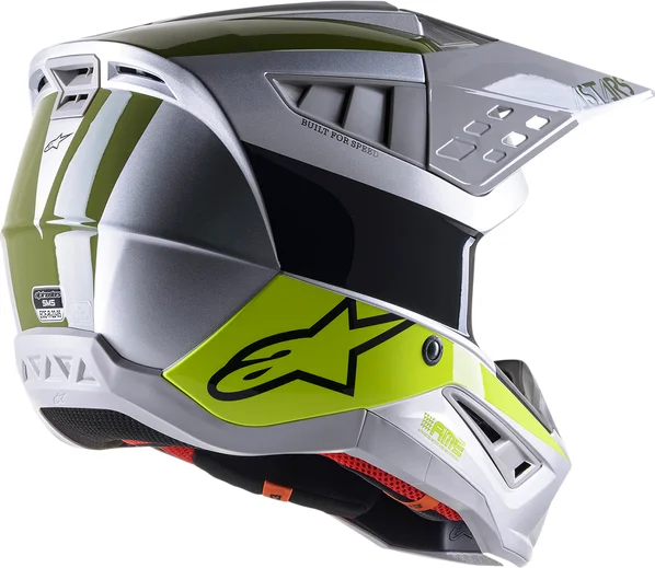 Supertech M5 Bond Helmet Green, Silver, Yellow