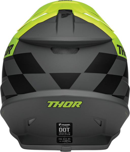 Casca Thor Sector Birdrock Fluorescent Yellow/Gray/Matte 2XL, 4, nordicamoto.ro