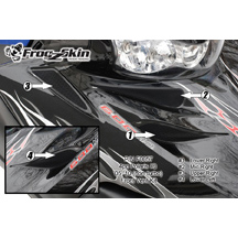 Frogzskin Polaris IQ Hood Vent Kit 2005-11 (4pc), 1, nordicamoto.ro
