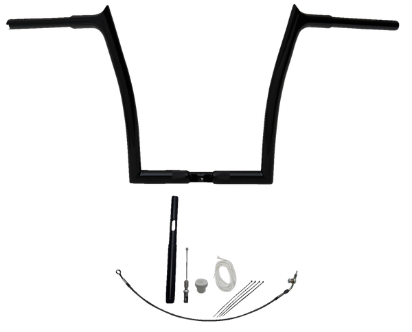 1-1/4(r) Ez Install Pointed Top Handlebar Kit Black, 2, nordicamoto.ro
