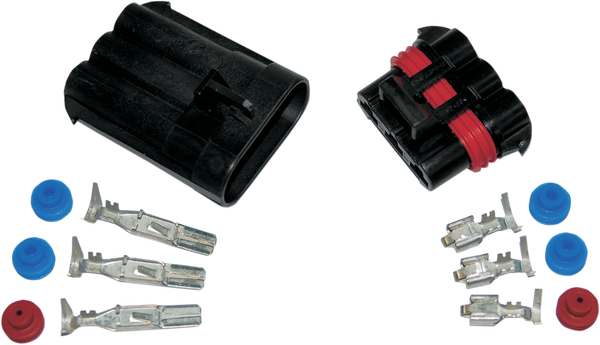 Amp Power Plug Kit Black, 1, nordicamoto.ro