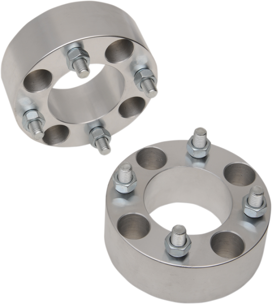 Wheel Spacers With Studs Silver 