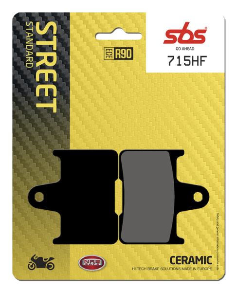 Hf Street Ceramic Organic Brake Pads, 2, nordicamoto.ro