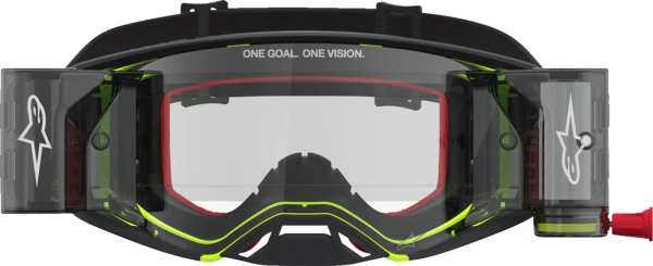 Ochelari Alpinestars Supertech Firma Roll-Off Negru/Galben Fluo/Lentila Clara, 4, nordicamoto.ro