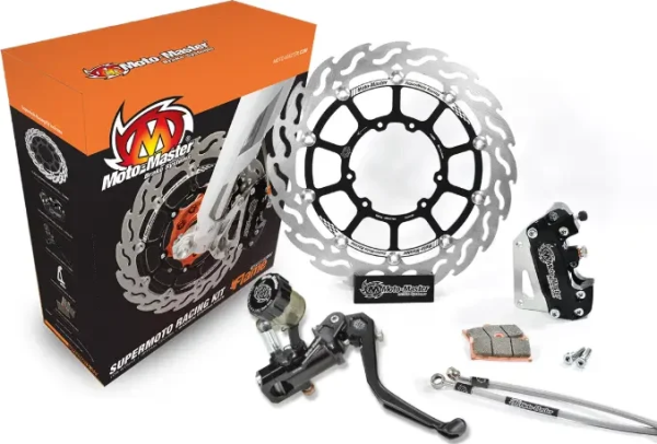 Set de curse Supermoto negru-oțel inoxidabil, 1, nordicamoto.ro