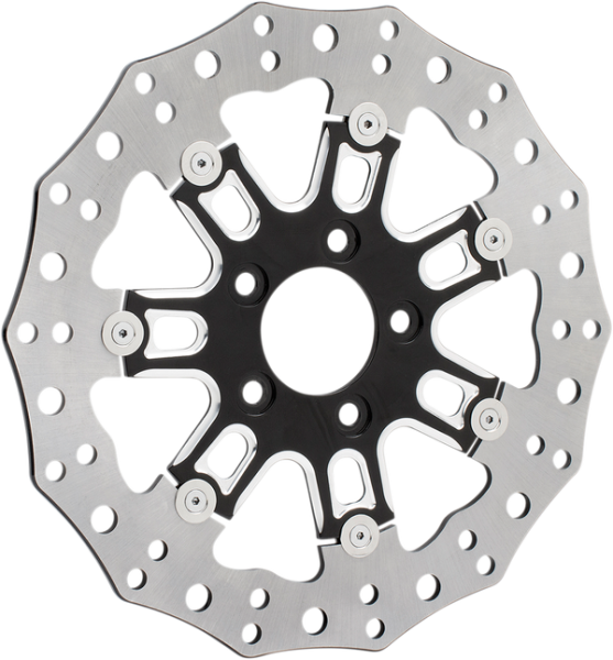 Two-piece Floating Brake Rotor Black, 1, nordicamoto.ro