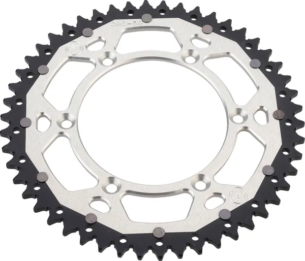 MOOSE RACING Dual Sprocket Silver -0