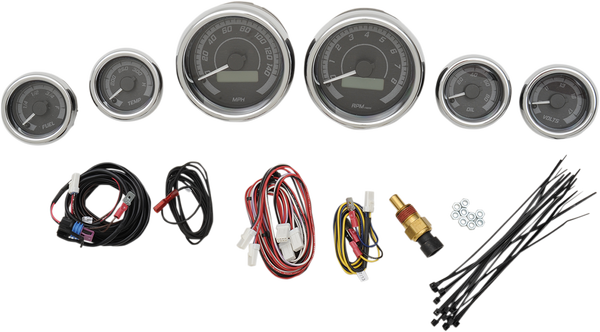 Mvx-8k Series Analog/digital Gauge Kit Black, Gray, 2, nordicamoto.ro
