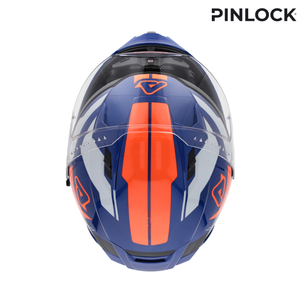 Casca integrala Acerbis X-way Graphic Portocaliu/Albastru XL-6