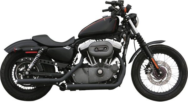 Staggered Dual Straight Cut Drag Pipes Black, 1, nordicamoto.ro