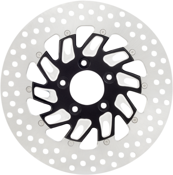 Two-piece Brake Rotor Black, Silver, Matte, 2, nordicamoto.ro