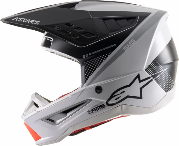 Supertech M5 Rayon Mx Helmet Black, Gray, Silver  XS, 6, nordicamoto.ro