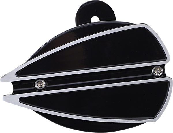 Billet Aluminum Horn Black, Chrome, 1, nordicamoto.ro