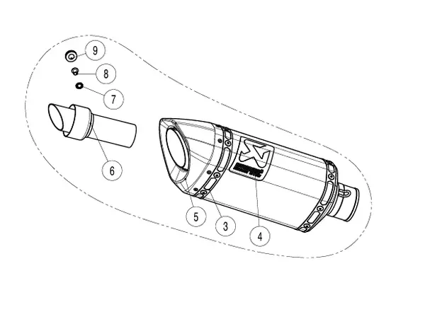 Replacement Muffler Black -0