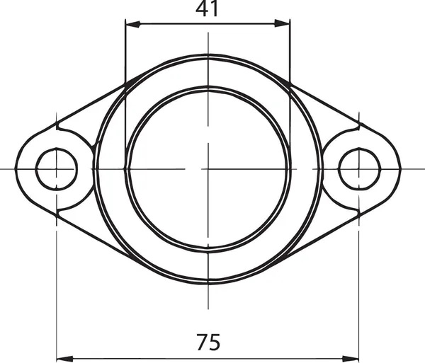 Carburetor Mounting Flange Black-0