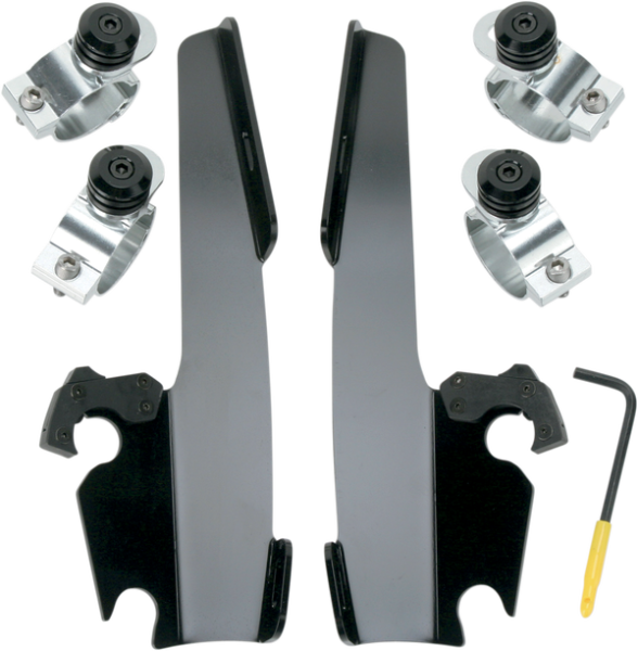 Fats/slim Windshield  Trigger-lock Complete Mount Kit Black, 2, nordicamoto.ro