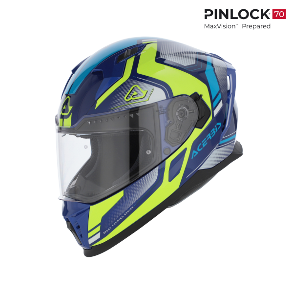 Casca Acerbis X-Way Graphic Blue/Yellow-8