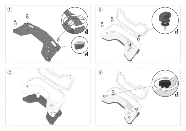 Cutie spate ATV TESSERACT 95L – CFMOTO X8 / X10 / 850 / 1000 Gen 3 (2024–)-0
