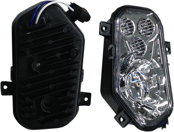 2-piece Led Headlight Conversion Kit Clear, 1, nordicamoto.ro