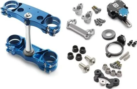FACTORY TRIPLE CLAMP KIT/FACTORY STEERING DAMPER KIT, 1, nordicamoto.ro