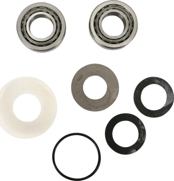 Set de rulmenți pentru coloana de direcție, negru, cromat, 1, nordicamoto.ro
