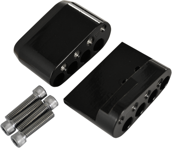 Passenger Floorboard Short Comfort Kit Black, 1, nordicamoto.ro