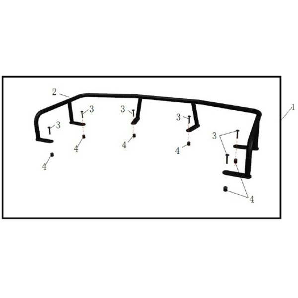 EXTENSIE PORTBAGAJ SPATE ATV CFMOTO CFORCE 600/625 TOURING NEGRU, 5, nordicamoto.ro
