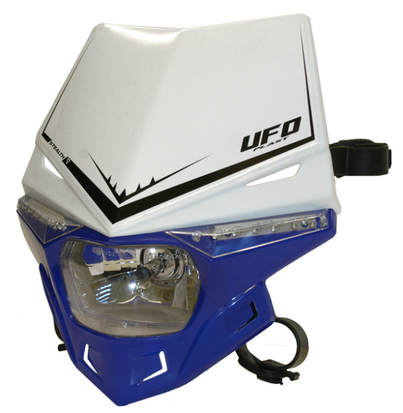 Dual Color Stealth Headlight Blue, White-0