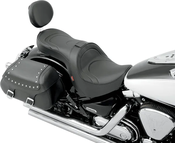 Low-profile Touring Seat With Ez Glide Ii Backrest Option Black-1