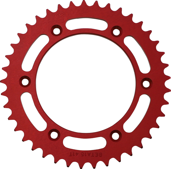 Rear Aluminum Sprocket Red, 2, nordicamoto.ro