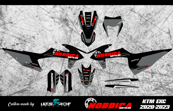 Kit stickere NordicaMoto – KTM EXC 2020–2023