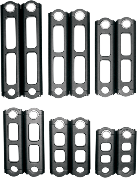 Pivoting Handlebar Riser Black, 2, nordicamoto.ro
