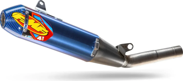 Tobă Factory 4.1 Rct Slip-On, anodizată albastră, 1, nordicamoto.ro